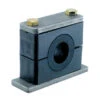 H4010RIS By ZSi-Foster | Weld Mount Beta Clamp | Heavy Series With Rubber Insert | For 5/8" Tube | Polypropylene/Steel