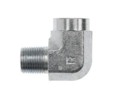 5502-08-12-FG By Brennan Inc. | -08 Male Pipe X -12 Female Pipe | 90° Elbow (Street Elbow) | Forged Steel