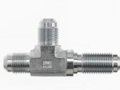 2704-06-06-06-SS By Brennan Inc. | -06 Male JIC X -06 Male JIC X -06 Male JIC Bulkhead Run | Tee | Stainless Steel