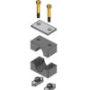 S1004R-AL By ZSi-Foster | C-Rail Mount Beta Clamp | Standard Series | For 1/4" Tube | Aluminum
