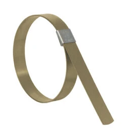 CP0999 By Band-It | Center Punch Clamp | 2.25" ID | 5/8" Width | 0.025" Thickness | Galvanized Carbon Steel | 100/Box