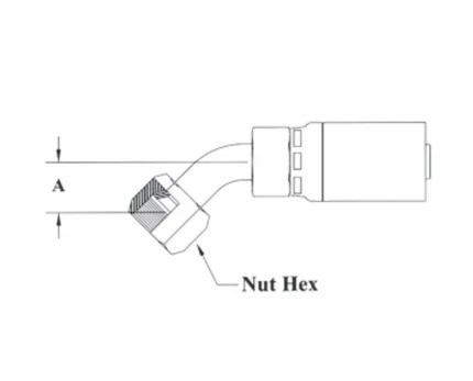 CS25-6X8 By Couplamatic | VARI-CRIMP Coupling | 3/8" Hose ID X 3/4x16 Thread JIC/SAE Dual Seat Female Swivel | 45° Elbow | Trivalent Zinc Plating | Replaces: 6169V | Pack Of 5 1 CS25-6X8 By Couplamatic | VARI-CRIMP Coupling | 3/8" Hose ID X 3/4x16 Thread JIC/SAE Dual Seat Female Swivel | 45° Elbow | Trivalent Zinc Plating | Replaces: 6169V | Pack Of 5