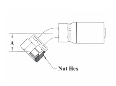 CS41-6X10 By Couplamatic | VARI-CRIMP Coupling | 3/8" Hose ID X M16x1.5 Thread DIN Light Universal Seat Female Swivel | 45° Elbow | Trivalent Zinc Plating | Replaces: 6D10V 1 CS41-6X10 By Couplamatic | VARI-CRIMP Coupling | 3/8" Hose ID X M16x1.5 Thread DIN Light Universal Seat Female Swivel | 45° Elbow | Trivalent Zinc Plating | Replaces: 6D10V