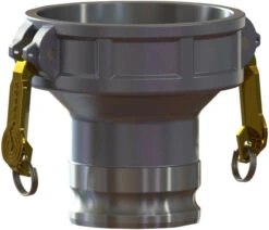 DA-AL-4030 By Campbell Fittings | Standard Cam & Groove | Jump Size Reducer | 4" Coupler X 3" Adapter | Straight | Aluminum