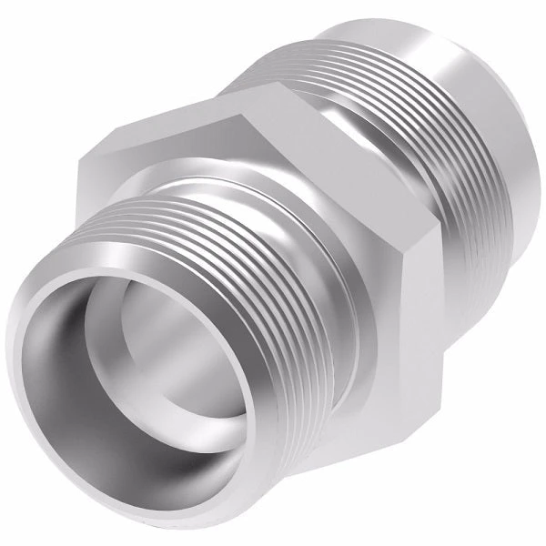 15.147-6-6 Aeroquip By Danfoss | Metric 24° (DIN 3901/3902 S.Rh)/37° Flare Straight Adapter | M14 Male Metric X -06 Male 37° JIC Flare | Steel 1 15.147-6-6 Aeroquip By Danfoss | Metric 24° (DIN 3901/3902 S.Rh)/37° Flare Straight Adapter | M14 Male Metric X -06 Male 37° JIC Flare | Steel