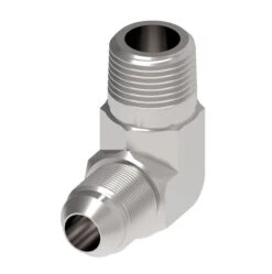 2024-20-20S Aeroquip By Danfoss | External Pipe/37° JIC Flare 90° Elbow Adapter | -20 Male NPTF X -20 Male 37° JIC Flare | Steel