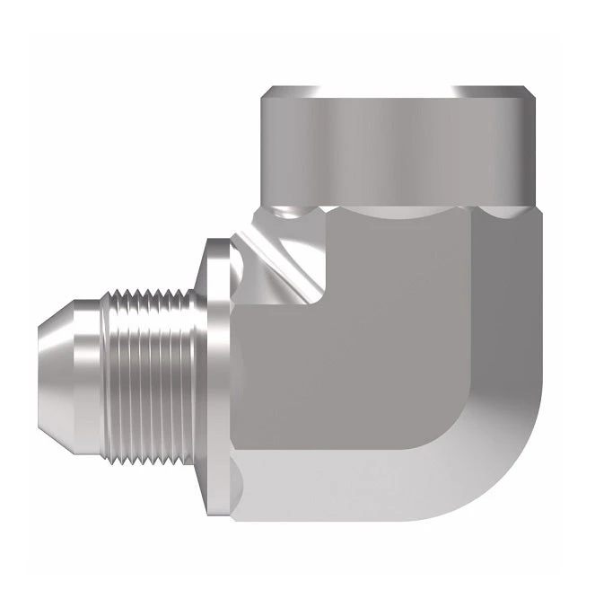 2025-4-8S Aeroquip By Danfoss | Internal Pipe/37° JIC Flare Swivel 90° Elbow Adapter | -04 Female NPTF X -08 Male 37° JIC Flare Swivel | Steel 2 2025-4-8S Aeroquip By Danfoss | Internal Pipe/37° JIC Flare Swivel 90° Elbow Adapter | -04 Female NPTF X -08 Male 37° JIC Flare Swivel | Steel - Image 2