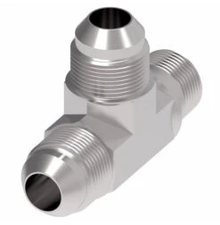 2028-32-32S Aeroquip By Danfoss | External Pipe Run/37° JIC Flare Tee Adapter | -32 Male NPTF X -32 Male 37° JIC Flare X -32 Male 37° JIC Flare | Steel