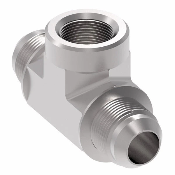 2031-4-4S Aeroquip By Danfoss | Internal Pipe Branch/37° JIC Flare Swivel Tee Adapter | -04 Female NPTF X -04 Male 37° JIC Flare X -04 Male 37° JIC Flare | Steel 3 2031-4-4S Aeroquip By Danfoss | Internal Pipe Branch/37° JIC Flare Swivel Tee Adapter | -04 Female NPTF X -04 Male 37° JIC Flare X -04 Male 37° JIC Flare | Steel - Image 3