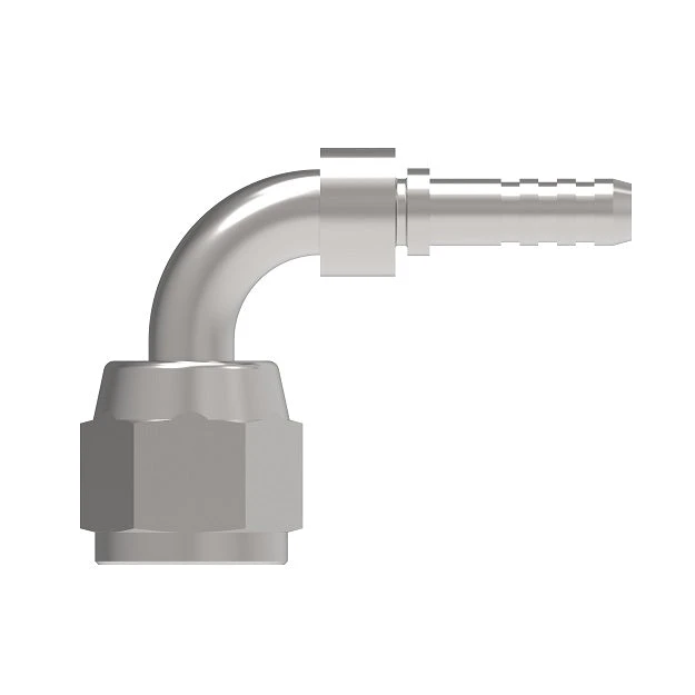 FC4098-0405S Aeroquip By Danfoss | PTFE Hose Crimp Fitting Nipple | 90 ° Elbow | -04 Female 37° JIC X -05 Hose Barb | Carbon Steel 2 FC4098-0405S Aeroquip By Danfoss | PTFE Hose Crimp Fitting Nipple | 90 ° Elbow | -04 Female 37° JIC X -05 Hose Barb | Carbon Steel - Image 2