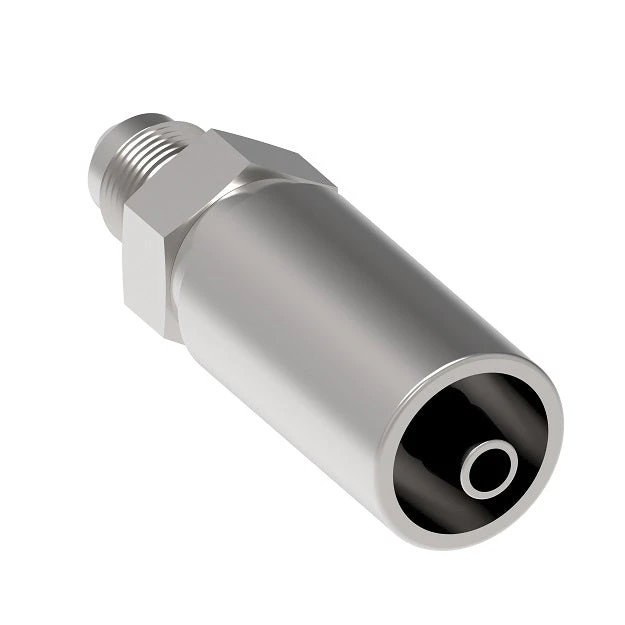FC5807-0806S Aeroquip By Danfoss | Thermoplastic Hose Crimp Fitting | -08 Male 37° JIC X -06 Hose Barb | Carbon Steel 3 FC5807-0806S Aeroquip By Danfoss | Thermoplastic Hose Crimp Fitting | -08 Male 37° JIC X -06 Hose Barb | Carbon Steel - Image 3