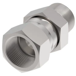 FF4180-1014S Aeroquip By Danfoss | 37° JIC/Metric Adapter | -10 Female 37° JIC Swivel X M20 Male Metric Taper Pipe | Carbon Steel