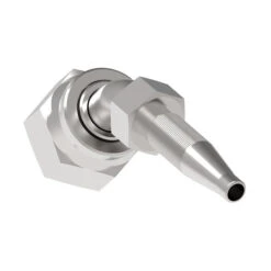 FJ8707-0808S Aeroquip By Danfoss | Reusable Engine Fitting Nipple | 45° Elbow | -08 Female O-Ring Face Seal X -08 Reusable Hose End | Carbon Steel -Hose Ware House Danfoss Aeroquip FJ8707 Fitting 3 73cd8acc 9000 444f 9452 a824eb0423cc