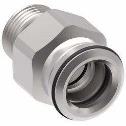 FF3042-0806S Aeroquip By Danfoss | Male SAE ORB To Female STC (Snap To Connect) Adapter (FF) | -08 Male SAE O-Ring Boss X -06 Female STC | Steel -Hose Ware House Danfoss Aeroquip STC FF3042 Fitting 3 9da44dec 9dce 4379 9c67 104eae6d2ba3