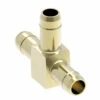 1064X6 By Danfoss | Mini-Barb Fitting | Union Tee | For 3/8" Tubing OD X 3/8" Tubing OD X 3/8" Tubing OD | Brass
