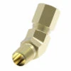 1480X8 By Danfoss | Air Brake Adapter For Nylon Tubing | Male Connector 45° Elbow | 1/2" Tube OD X 3/8" Male Pipe | Brass