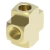 3950X4 By Danfoss | Pipe Adapter | Cross | 1/4" Female NPTF X 1/4" Female NPTF X 1/4" Female NPTF X 1/4" Female NPTF | Brass