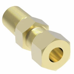 681X8X8 By Danfoss | SelfAlign Adapter | Male Connector | 1/2" Tube OD X 1/2" Male NPTF | Brass -Hose Ware House Danfoss Brass 681X Adapter 3 5ee42539 29c8 4198 a188 7498479d2803