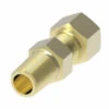 681X8X8 By Danfoss | SelfAlign Adapter | Male Connector | 1/2" Tube OD X 1/2" Male NPTF | Brass