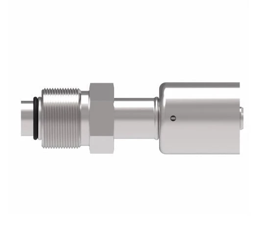 75712E-Z10 Weatherhead By Danfoss | 757 'E' Series | Male Bumped Tube O-Ring Swivel Crimp Fitting | -08 Male Bumped Tube O-Ring -05 Hose Barb | Steel 2 75712E-Z10 Weatherhead By Danfoss | 757 'E' Series | Male Bumped Tube O-Ring Swivel Crimp Fitting | -08 Male Bumped Tube O-Ring -05 Hose Barb | Steel - Image 2