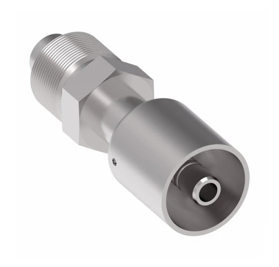 75712E-Z10 Weatherhead By Danfoss | 757 'E' Series | Male Bumped Tube O-Ring Swivel Crimp Fitting | -08 Male Bumped Tube O-Ring -05 Hose Barb | Steel 3 75712E-Z10 Weatherhead By Danfoss | 757 'E' Series | Male Bumped Tube O-Ring Swivel Crimp Fitting | -08 Male Bumped Tube O-Ring -05 Hose Barb | Steel - Image 3