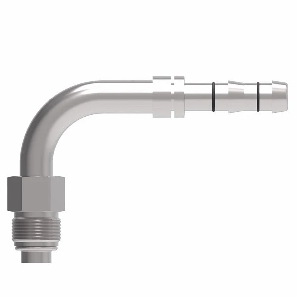 FJ3019-08-1210S E-Z Clip System By Danfoss | Male O-Ring 90° Elbow (Short Pilot) | A/C Refrigeration Fitting | -12 Male O-Ring Short Pilot X -10 Hose Barb | Steel 2 FJ3019-08-1210S E-Z Clip System By Danfoss | Male O-Ring 90° Elbow (Short Pilot) | A/C Refrigeration Fitting | -12 Male O-Ring Short Pilot X -10 Hose Barb | Steel - Image 2