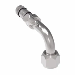 FJ3047-1012S E-Z Clip System By Danfoss | Female O-Ring 90° Elbow (Long Pilot) With Charge Port (7/16-20 Thd) - 45° Port Rotation | A/C Refrigeration Fitting | -10 Female O-Ring Long Pilot X -12 Hose Barb | Steel 5 FJ3047-1012S E-Z Clip System By Danfoss | Female O-Ring 90° Elbow (Long Pilot) With Charge Port (7/16-20 Thd) - 45° Port Rotation | A/C Refrigeration Fitting | -10 Female O-Ring Long Pilot X -12 Hose Barb | Steel -Hose Ware House Danfoss EZ Clip FJ3047 Fitting 3