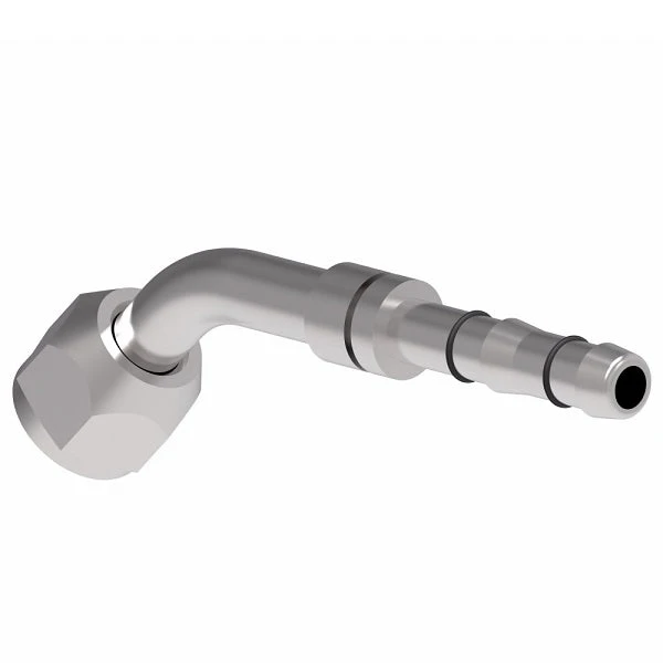 FJ3055-01-0606S E-Z Clip System By Danfoss | Female O-Ring 45° Elbow (Short Pilot) | A/C Refrigeration Fitting | -06 Female O-Ring Short Pilot X -06 Hose Barb | Steel 3 FJ3055-01-0606S E-Z Clip System By Danfoss | Female O-Ring 45° Elbow (Short Pilot) | A/C Refrigeration Fitting | -06 Female O-Ring Short Pilot X -06 Hose Barb | Steel - Image 3