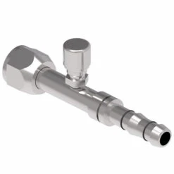 FJ3162-1016S E-Z Clip System By Danfoss | Female O-Ring (Long Pilot) With Switch Port (7/16-20 Thd) | A/C Refrigeration Fitting | -10 Female O-Ring Long Pilot X -16 Hose Barb | Steel -Hose Ware House Danfoss EZ Clip FJ3162 Fitting 3 e90c1587 aca7 4be4 a04f 76ef41994786