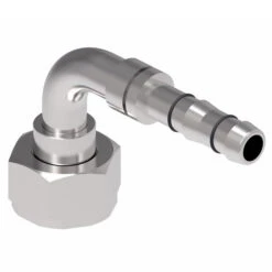 FJ3225-1010S E-Z Clip System By Danfoss | Female Rotalok 90° Elbow | A/C Refrigeration Fitting | -10 Female Rotalok X -10 Hose Barb | Steel -Hose Ware House Danfoss EZ Clip FJ3225 Fitting 3 61116e12 2439 423e 87da 2893337e89ad