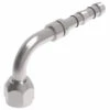 FJ3288-04-0810S E-Z Clip System By Danfoss | Female O-Ring 90° Elbow (Long Pilot) | A/C Refrigeration Fitting | -08 Female O-Ring Long Pilot X -10 Hose Barb | Steel
