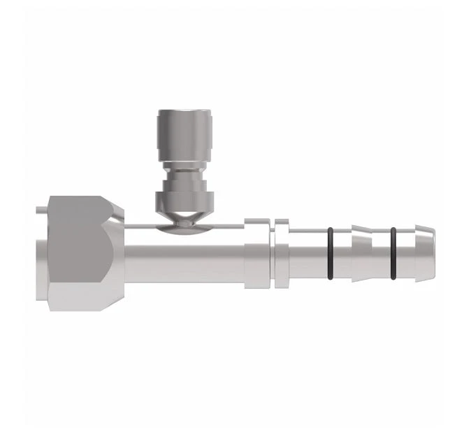 FJ3461-03-1212S E-Z Clip System By Danfoss | Female O-Ring (Long Pilot) With Switch Port (M12 X 1.25) | A/C Refrigeration Fitting | -12 Female O-Ring Long Pilot X -12 Hose Barb | Steel 2 FJ3461-03-1212S E-Z Clip System By Danfoss | Female O-Ring (Long Pilot) With Switch Port (M12 X 1.25) | A/C Refrigeration Fitting | -12 Female O-Ring Long Pilot X -12 Hose Barb | Steel - Image 2