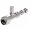 FJ3461-03-1212S E-Z Clip System By Danfoss | Female O-Ring (Long Pilot) With Switch Port (M12 X 1.25) | A/C Refrigeration Fitting | -12 Female O-Ring Long Pilot X -12 Hose Barb | Steel