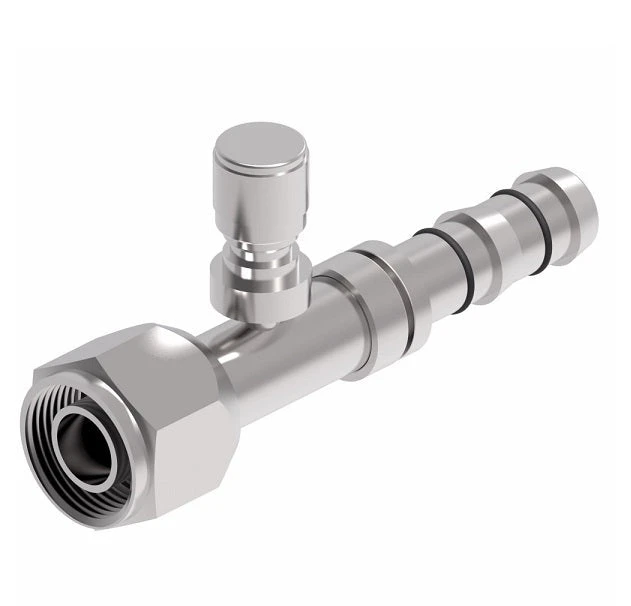 FJ3461-03-1212S E-Z Clip System By Danfoss | Female O-Ring (Long Pilot) With Switch Port (M12 X 1.25) | A/C Refrigeration Fitting | -12 Female O-Ring Long Pilot X -12 Hose Barb | Steel 1 FJ3461-03-1212S E-Z Clip System By Danfoss | Female O-Ring (Long Pilot) With Switch Port (M12 X 1.25) | A/C Refrigeration Fitting | -12 Female O-Ring Long Pilot X -12 Hose Barb | Steel