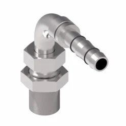 FJ3514-0810S E-Z Clip System By Danfoss | Male O-Ring Pilot Bulkhead 90° Elbow | A/C Refrigeration Fitting | -08 Male O-Ring Pilot X -10 Hose Barb | Steel -Hose Ware House Danfoss EZ Clip FJ3514 Fitting 3 e165c264 4710 4037 a150 894b13f20469