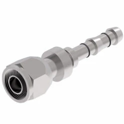 FJ3632-1010S E-Z Clip System By Danfoss | Female O-Ring (Long Pilot) | A/C Refrigeration Fitting | -10 Female O-Ring Long Pilot X -10 Hose Barb | Steel