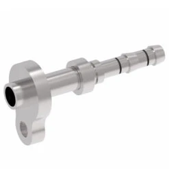 FJ3977-1012S E-Z Clip System By Danfoss | Pad Style Connection (Volvo) | A/C Refrigeration Fitting | -10 Pad Style Connection X -12 Hose Barb | Steel