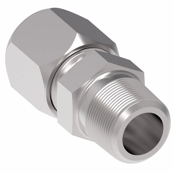 7205X4X6 Ermeto By Danfoss | 7000 Series | Male Connector | 1/4" Male NPTF X 3/8" Tube OD | Steel 3 7205X4X6 Ermeto By Danfoss | 7000 Series | Male Connector | 1/4" Male NPTF X 3/8" Tube OD | Steel - Image 3