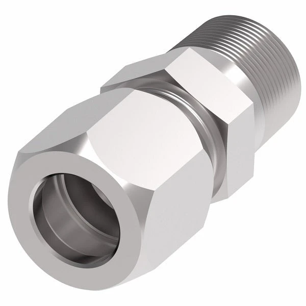 7205X4X6 Ermeto By Danfoss | 7000 Series | Male Connector | 1/4" Male NPTF X 3/8" Tube OD | Steel 1 7205X4X6 Ermeto By Danfoss | 7000 Series | Male Connector | 1/4" Male NPTF X 3/8" Tube OD | Steel