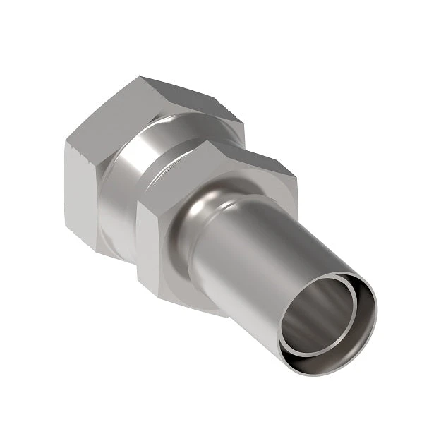 32-632-C By Danfoss | Conv-O-Crimp | Female 37° JIC Swivel Convoluted Hose Fitting | -32 Female 37° JIC Swivel X -32 Hose Barb | Carbon Steel - Image 3