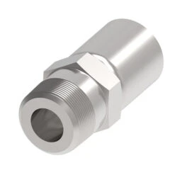 32-132-C By Danfoss | Conv-O-Crimp | Male Pipe Convoluted Hose Fitting | -32 Male Pipe X -32 Hose Barb | Carbon Steel