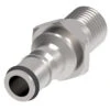 2KLF15 Hansen® By Danfoss | Food & Beverage Quick Disconnect Coupling | 2HKGL Series | 1/4" Male NPT X 1/4" Body Size | Plug For Liquid | NBR Seal | Stainless Steel