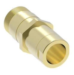 5100-S2-16B Hansen® By Danfoss | Quick Disconnect Coupling | 5100 Series | 1" Female NPT X 1" Thread To Connect | Plug | NBR Seal | Valved Without Flange | Brass