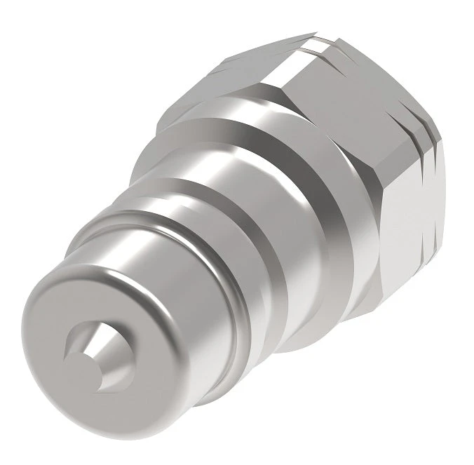 FD56-1072-04-04 Hansen® By Danfoss | Quick Disconnect Coupling | 5600 Series | 1/4" Female SAE O-Ring Boss X 7/16" ISO 7241 Type A | Plug | Valved | FKM Seal | Carbon Steel 2 FD56-1072-04-04 Hansen® By Danfoss | Quick Disconnect Coupling | 5600 Series | 1/4" Female SAE O-Ring Boss X 7/16" ISO 7241 Type A | Plug | Valved | FKM Seal | Carbon Steel - Image 2