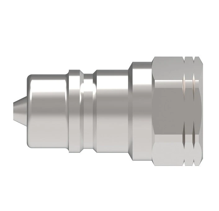FD56-1072-04-04 Hansen® By Danfoss | Quick Disconnect Coupling | 5600 Series | 1/4" Female SAE O-Ring Boss X 7/16" ISO 7241 Type A | Plug | Valved | FKM Seal | Carbon Steel 3 FD56-1072-04-04 Hansen® By Danfoss | Quick Disconnect Coupling | 5600 Series | 1/4" Female SAE O-Ring Boss X 7/16" ISO 7241 Type A | Plug | Valved | FKM Seal | Carbon Steel - Image 3