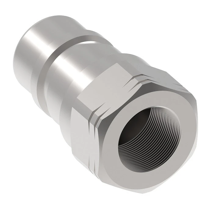 FD56-1072-04-04 Hansen® By Danfoss | Quick Disconnect Coupling | 5600 Series | 1/4" Female SAE O-Ring Boss X 7/16" ISO 7241 Type A | Plug | Valved | FKM Seal | Carbon Steel 4 FD56-1072-04-04 Hansen® By Danfoss | Quick Disconnect Coupling | 5600 Series | 1/4" Female SAE O-Ring Boss X 7/16" ISO 7241 Type A | Plug | Valved | FKM Seal | Carbon Steel - Image 4