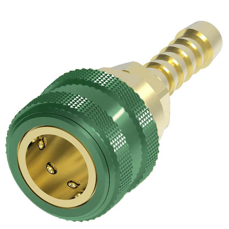 GR608 Hansen® By Danfoss | Quick Disconnect Coupling | 600 Series | Hose Barb End | 3/8" Hose ID X 1/4" Body Size | Standard Socket | Without Sleeve Lock | Buna-N Seal | Brass 1 GR608 Hansen® By Danfoss | Quick Disconnect Coupling | 600 Series | Hose Barb End | 3/8" Hose ID X 1/4" Body Size | Standard Socket | Without Sleeve Lock | Buna-N Seal | Brass