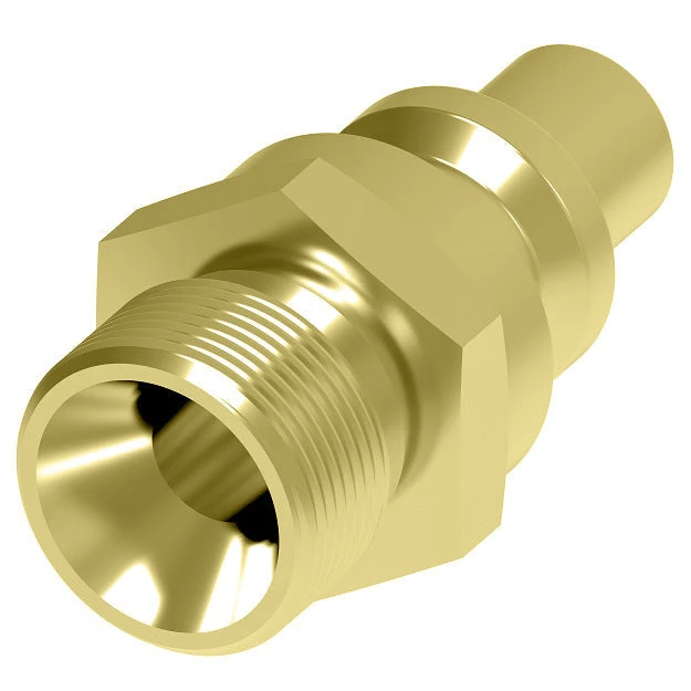 04R Hansen® By Danfoss | Quick Disconnect Coupling | 600 Series | 9/16" Male UNF X 1/4" Body Size | Standard Plug | Without Sleeve Lock | Buna-N Seal | Brass 3 04R Hansen® By Danfoss | Quick Disconnect Coupling | 600 Series | 9/16" Male UNF X 1/4" Body Size | Standard Plug | Without Sleeve Lock | Buna-N Seal | Brass - Image 3