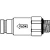 FD49-1057-08-06 Hansen® By Danfoss | Quick Disconnect Coupling | FD49 Series | 1/2" Male SAE O-Ring Boss X 3/4" NFPA T3.20.15 HTMA Interchange | Plug | Valved | Buna-N Seal | Steel