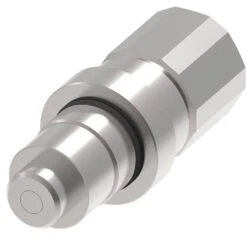 FD96-1005-12-08 Hansen® By Danfoss | Quick Disconnect Coupling | FD96 Series | 3/4" Female SAE O-Ring Boss X 1/2" High Pressure Thread To Connect Flush Face | Plug | NBR Seal | Steel